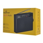 POWERTECH φορητό ραδιόφωνο PT-1244 με πτυσσόμενη κεραία, μαύρο - Image 3