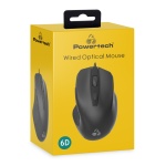 POWERTECH ενσύρματο ποντίκι PT-1252, οπτικό, 1600DPI, μαύρο - Image 3