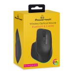 POWERTECH ασύρματο gaming ποντίκι PT-1253, 2.4GHz & Bluetooth, 2000DPI, 650mAh, RGB, μαύρο - Image 3