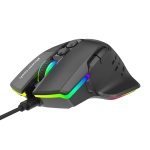 POWERTECH ενσύρματο gaming ποντίκι PT-1274, RGB φως, οπτικό, 12000DPI, μαύρο - Image 2