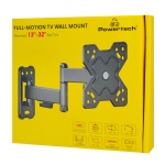 POWERTECH επιτοίχια βάση τηλεόρασης PT-1278, 13-32", έως 20kg, full motion - Image 3