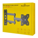 POWERTECH επιτοίχια βάση τηλεόρασης PT-1279, 13-32", έως 20kg, full motion - Image 3