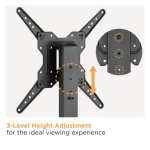 POWERTECH επιτραπέζια βάση τηλεόρασης PT-1281, 23-55", έως 40kg - Image 3