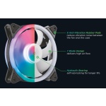 POWERTECH ανεμιστήρας PT-1284 για PC, LED RGB, 120mm, 1200RPM - Image 2