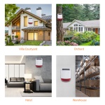 POWERTECH ηλιακή σειρήνα PT-1287, εξωτερικού χώρου, 120dB, κόκκινη - Image 5