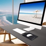 POWERTECH mouse pad PT-1292, 20x18cm, μαύρο - Image 2