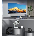 POWERTECH smart βιντεοπροβολέας PT-1305, 1080p, WiFi, Android, 170 ANSI lumens, λευκός - Image 2