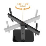 POWERTECH επιτραπέζια βάση τηλεόρασης PT-1328, 37-70", έως 40kg - Image 3