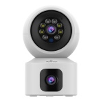 POWERTECH smart κάμερα PT-1338, 2MP, dual lens, WiFi, PTZ, SD