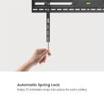 POWERTECH επιτοίχια βάση τηλεόρασης PT-1368, 43-100", έως 75kg, ρυθμιζόμενη κλίση - Image 3