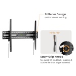 POWERTECH επιτοίχια βάση τηλεόρασης PT-1368, 43-100", έως 75kg, ρυθμιζόμενη κλίση - Image 5