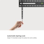 POWERTECH επιτοίχια βάση τηλεόρασης PT-1369, 43-100", έως 75kg, fixed - Image 3