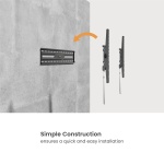 POWERTECH επιτοίχια βάση τηλεόρασης PT-1370, 37-86", έως 75kg, ρυθμιζόμενη κλίση - Image 2