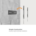 POWERTECH επιτοίχια βάση τηλεόρασης PT-1371, 37-86", έως 75kg, fixed - Image 2