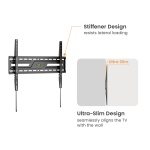 POWERTECH επιτοίχια βάση τηλεόρασης PT-1371, 37-86", έως 75kg, fixed - Image 4