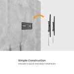 POWERTECH επιτοίχια βάση τηλεόρασης PT-1372, 32-75", έως 75kg, ρυθμιζόμενη κλίση - Image 2