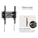 POWERTECH επιτοίχια βάση τηλεόρασης PT-1372, 32-75", έως 75kg, ρυθμιζόμενη κλίση - Image 4