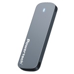 POWERTECH θήκη για M.2 SATA/NVMe SSD PT-1375, 10Gbps, γκρι