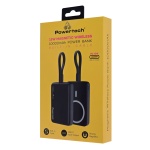 POWERTECH power bank PT-1376 με καλώδιο, 10000mah, magnetic wireless, 20W, μαύρο - Image 3