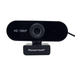 POWERTECH web camera PT-1382, 2MP, 1080p FHD, ρυθμιζόμενη εστίαση, 1.5m, μαύρη - Image 2