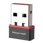 POWERTECH ασύρματος USB αντάπτορας δικτύου PT-1384, 150Mbps WiFi