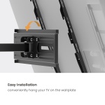 POWERTECH επιτοίχια βάση τηλεόρασης PT-1388, 32-65", έως 35kg, full motion - Image 2