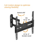 POWERTECH επιτοίχια βάση τηλεόρασης PT-1388, 32-65", έως 35kg, full motion - Image 3