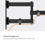POWERTECH επιτοίχια βάση τηλεόρασης PT-1388, 32-65", έως 35kg, full motion - Image 4