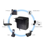 POWERTECH Mini DC UPS PT-749 με μπαταρία 2600mAh, 12V, 2.1A - Image 2