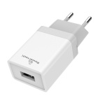 POWERTECH φορτιστής τοίχου PT-759, USB, 1A, λευκός