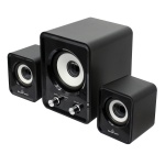 POWERTECH ηχεία Essential sound PT-843, 2.1, 5W + 2x 3W, 3.5mm, μαύρα - Image 2