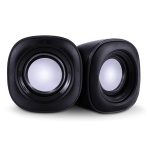 POWERTECH ηχεία Essential sound PT-844, 2x 3W, 3.5mm, μαύρα