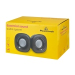 POWERTECH ηχεία Essential sound PT-844, 2x 3W, 3.5mm, μαύρα - Image 3