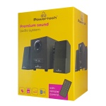 POWERTECH ηχεία Premium sound PT-846, 16W, USB/SD/FM/BT, remote, μαύρα - Image 4