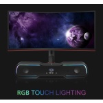POWERTECH gaming soundbar PT-974, 10W RMS, Bluetooth, 3.5mm, RGB, μαύρο - Image 2