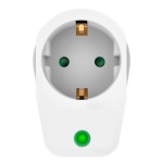 POWERTECH αντάπτορας ρεύματος PT-996, 1 θέση schuko, 16A, 3680W, λευκός