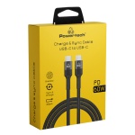 POWERTECH καλώδιο USB-C PTR-0131, PD 60W, copper, 60cm, μαύρο - Image 2