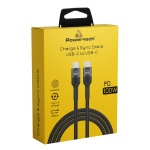 POWERTECH καλώδιο USB-C PTR-0133, PD 100W, copper, 60cm, μαύρο - Image 2