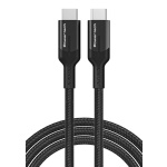 POWERTECH καλώδιο USB-C PTR-0136, PD 100W, 20Gbps, copper, 1m, μαύρο