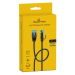 POWERTECH καλώδιο δικτύου PTR-0144 Cat 6a U/UTP, copper, slim, 3m, μαύρο - Image 2