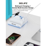 RELIFE σταθμός φόρτισης RL-309H, USB/3x USB-C/3x DC/wireless, 72W, λευκός - Image 2