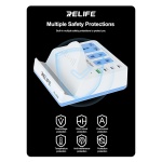 RELIFE σταθμός φόρτισης RL-309H, USB/3x USB-C/3x DC/wireless, 72W, λευκός - Image 4