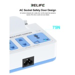 RELIFE σταθμός φόρτισης RL-309H, USB/3x USB-C/3x DC/wireless, 72W, λευκός - Image 5