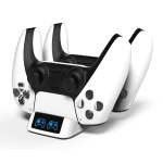 ROAR βάση φόρτισης gamepad RR-0019 για 2x PS5 DualSense, λευκή - Image 2