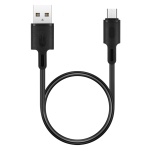 ROCKROSE καλώδιο USB σε Micro USB Beta AM Mini, 2.4A, 30cm, μαύρο