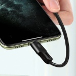 ROCKROSE καλώδιο USB σε Micro USB Beta AM Mini, 2.4A, 30cm, μαύρο - Image 3