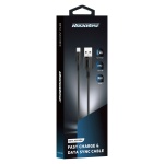 ROCKROSE καλώδιο USB σε Micro USB Beta AM Mini, 2.4A, 30cm, μαύρο - Image 5
