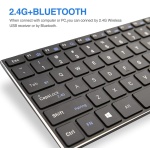 RIITEK ασύρματο πληκτρολόγιο RT721 με touchpad, Bluetooth & 2.4GHz - Image 2