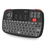 RIITEK ασύρματο mini πληκτρολόγιο i4, backlit, Bluetooth & 2.4GHz, μαύρο