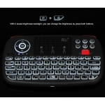 RIITEK ασύρματο mini πληκτρολόγιο i4, backlit, Bluetooth & 2.4GHz, μαύρο - Image 5
